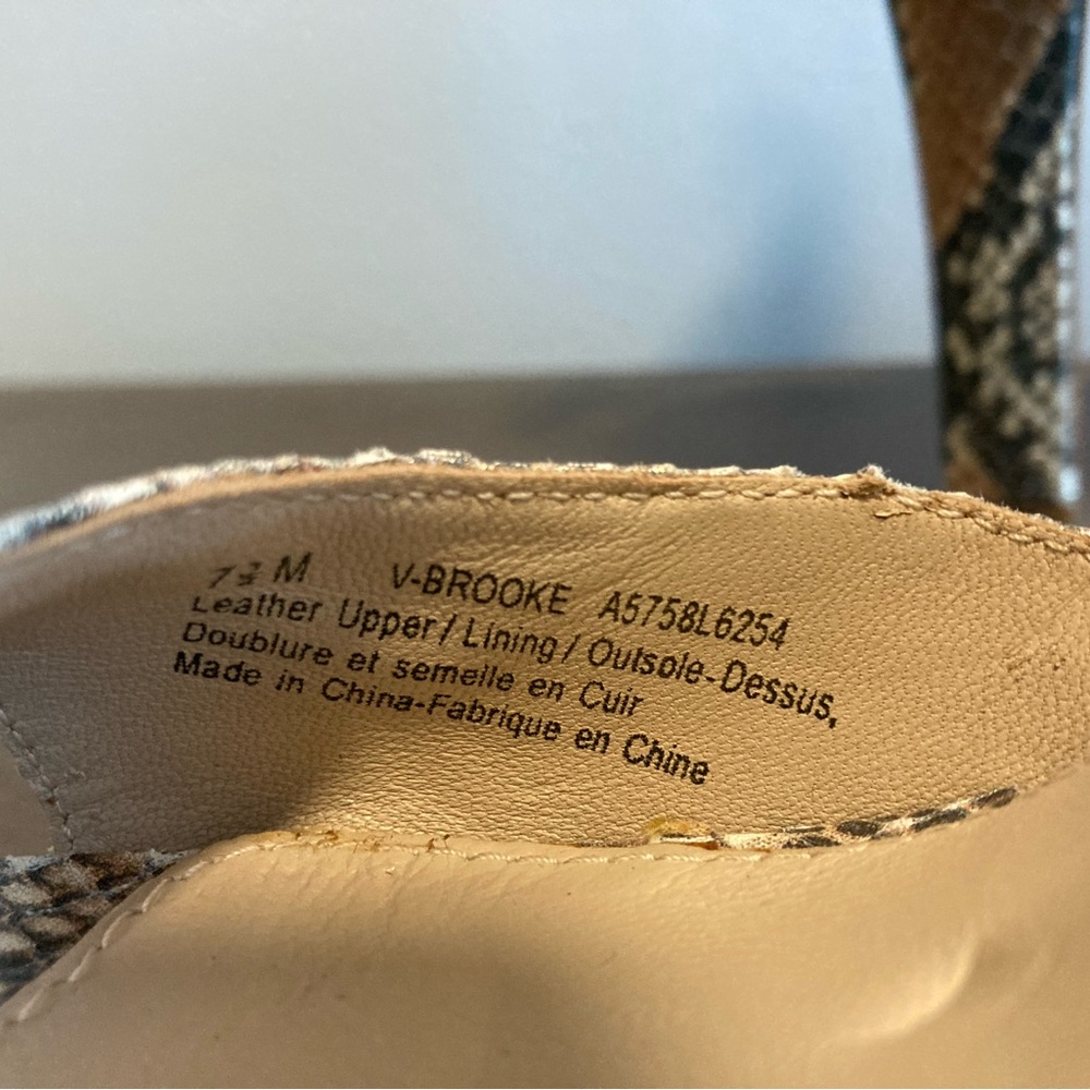NWOT- Leather Ankle Strap Platform heels - Via Spiga “Brooke” model. Never worn. - Picture 5 of 10
